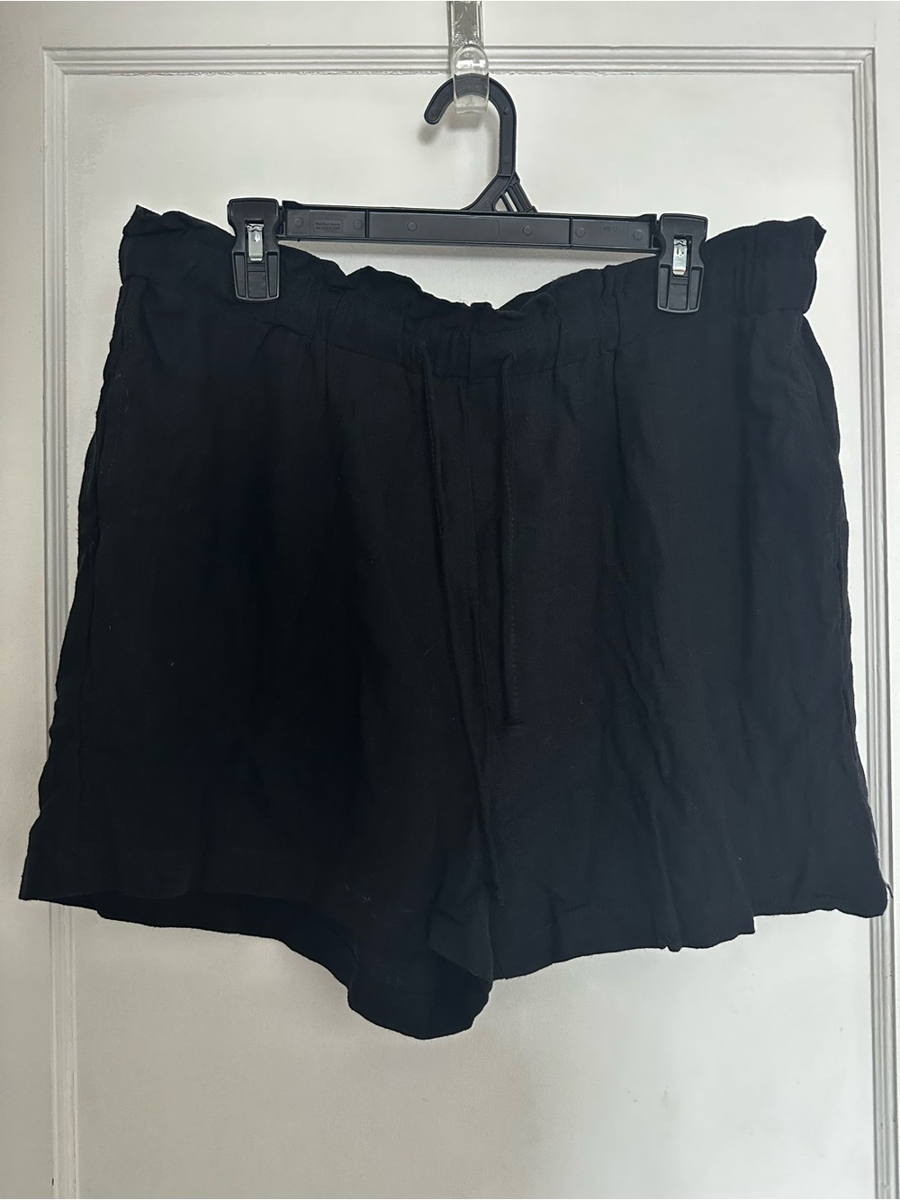 High-Waist Black Women's Drawstring Shorts